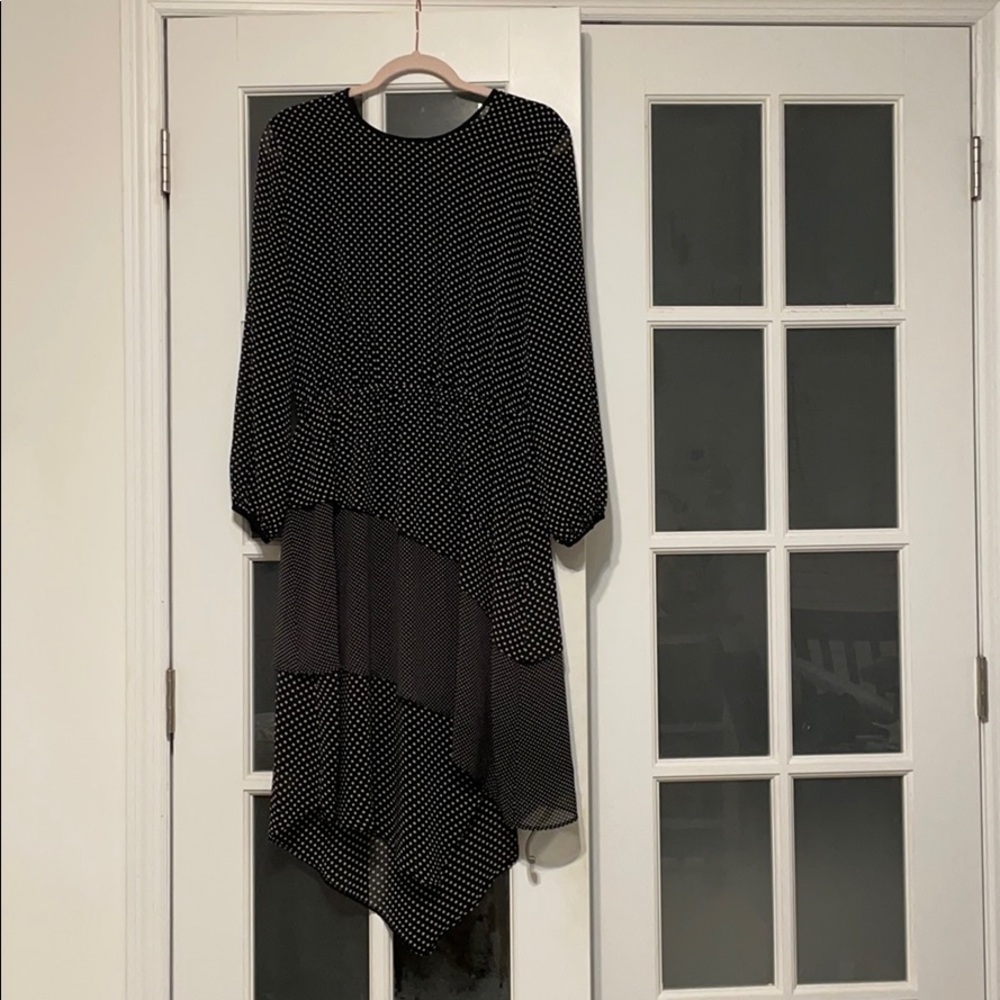 DKNY  , Dots dress , Black and White, Medium